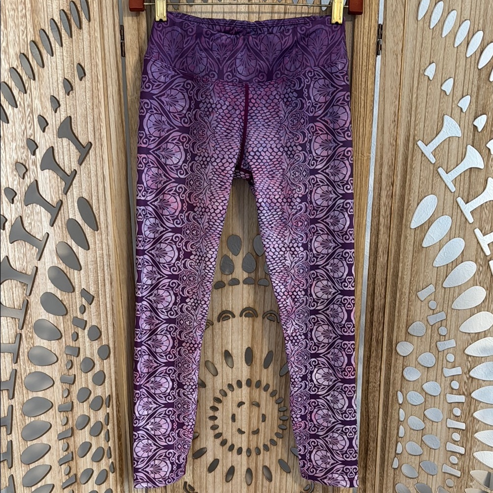 Prana Violet Mandala Patterned Leggings Sz XS